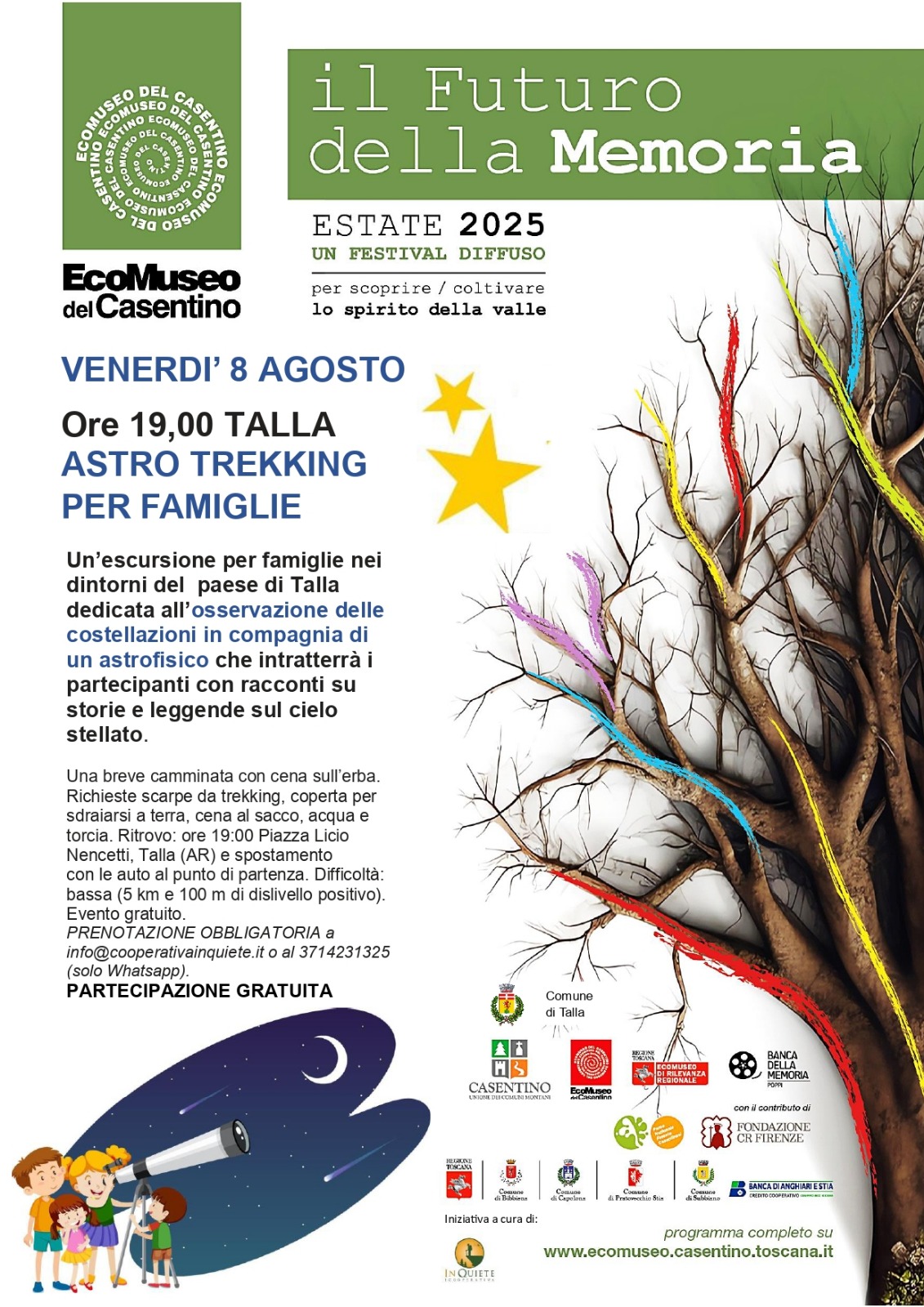 8 Agosto - Astrotrekking per Famiglie 8 Agosto - Astrotrekking per Famiglie