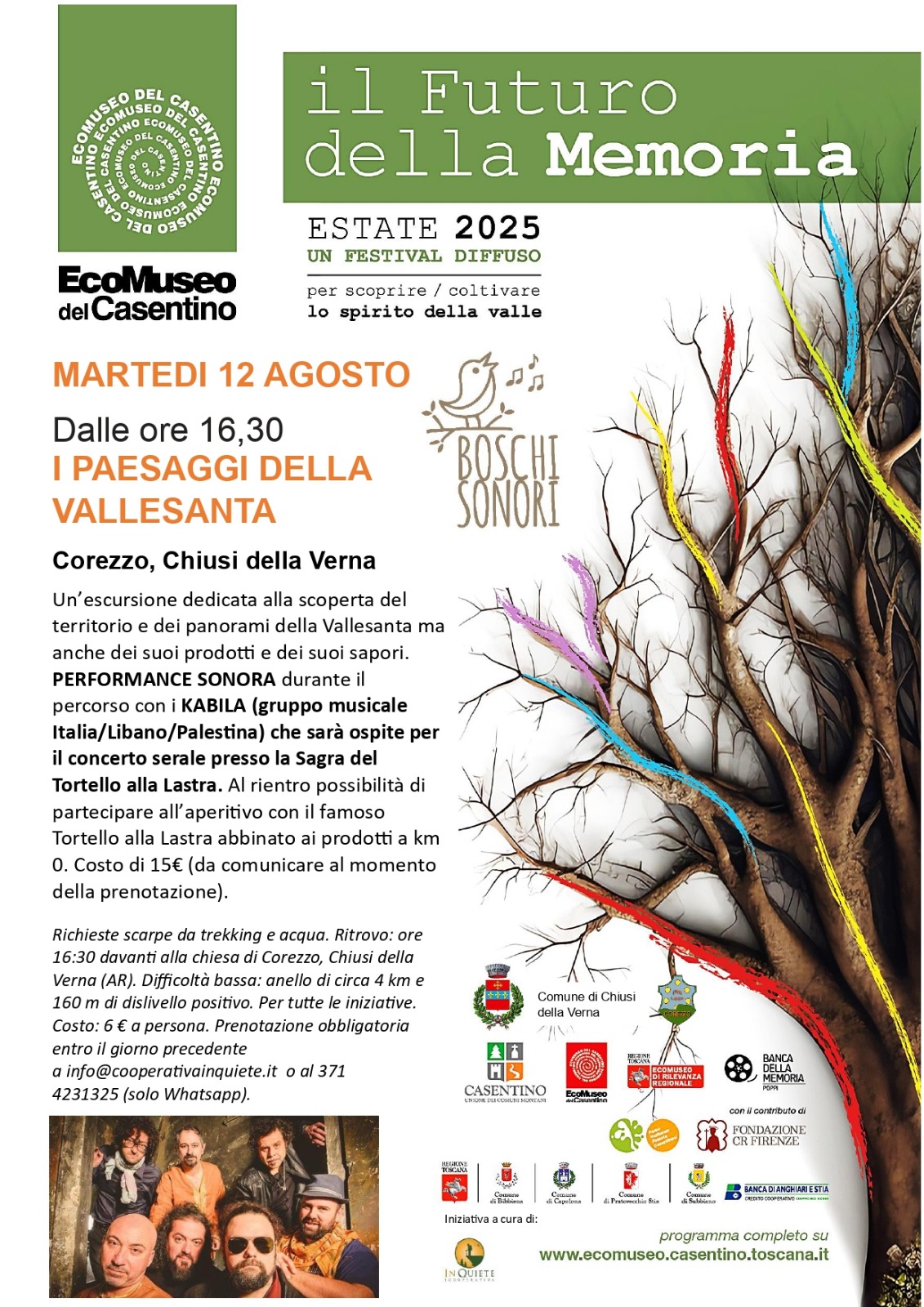 12 Agosto - Boschi Sonori: i Panorami della Vallesanta 12 Agosto - Boschi Sonori: i Panorami della Vallesanta